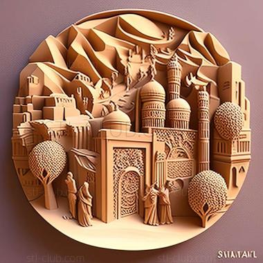 3D модель Сулеймания в Ираке (STL)